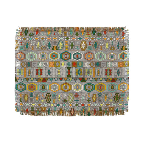 Sharon Turner kilim pas Throw Blanket