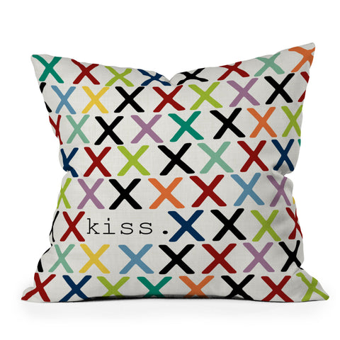 Sharon Turner Kiss Throw Pillow