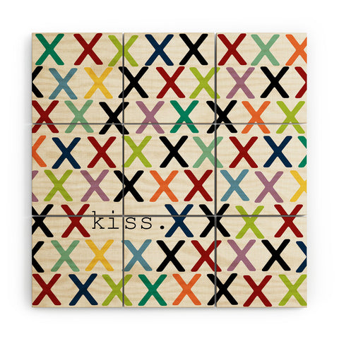 Sharon Turner Kiss Wood Wall Mural