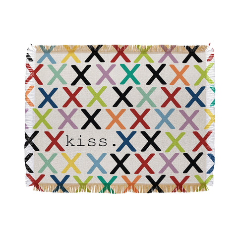 Sharon Turner Kiss Throw Blanket