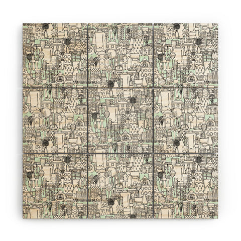 Sharon Turner Kitchen Town Wood Wall Mural