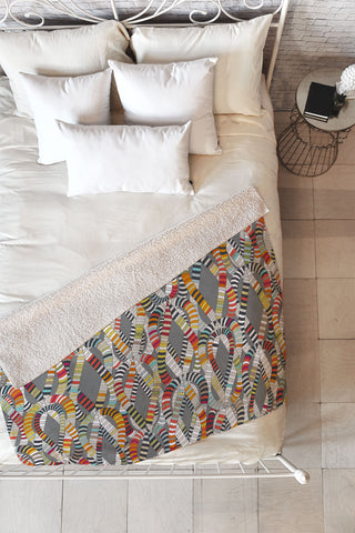 Sharon Turner knot drop Fleece Throw Blanket