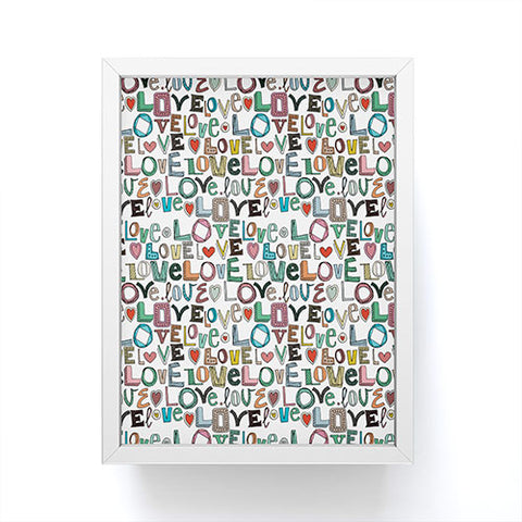 Sharon Turner l o v e LOVE Framed Mini Art Print
