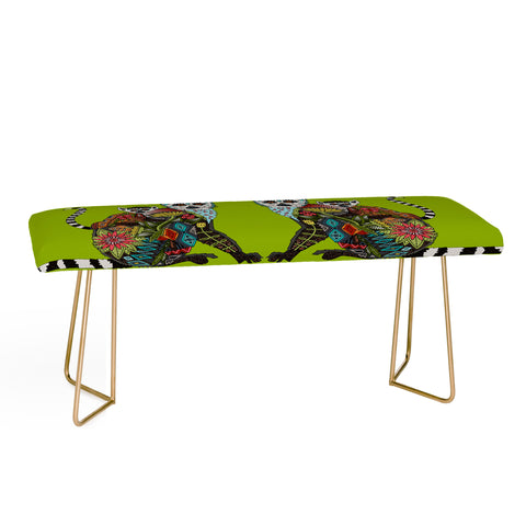 Sharon Turner Lemur Love Lime Bench