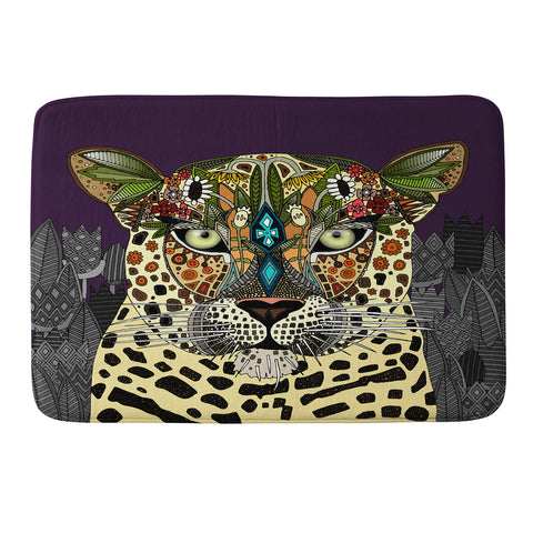 Sharon Turner Leopard Queen Memory Foam Bath Mat