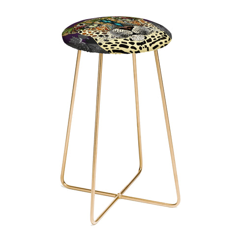 Sharon Turner Leopard Queen Counter Stool