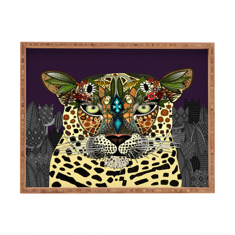 Sharon Turner Leopard Queen Rectangular Tray