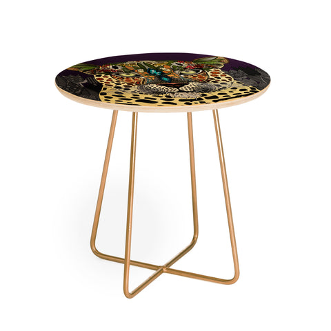 Sharon Turner Leopard Queen Round Side Table