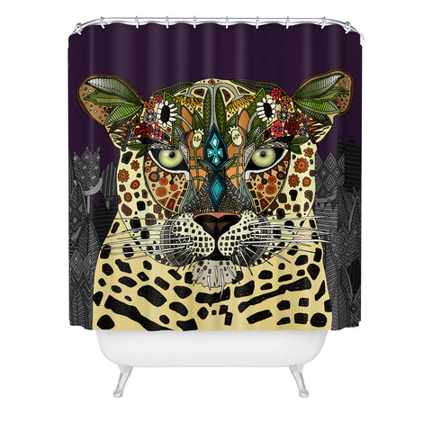 Sharon Turner Leopard Queen Shower Curtain