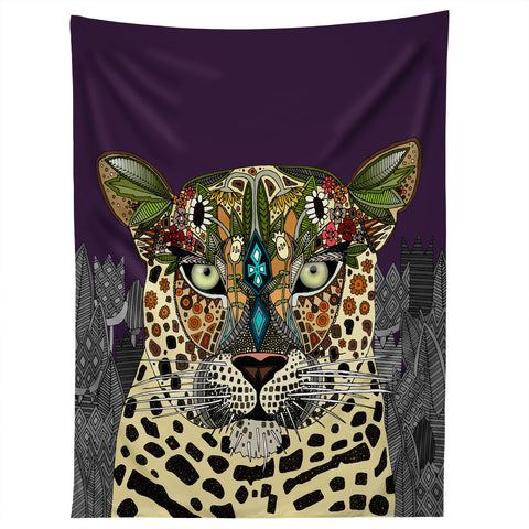 Sharon Turner Leopard Queen Tapestry