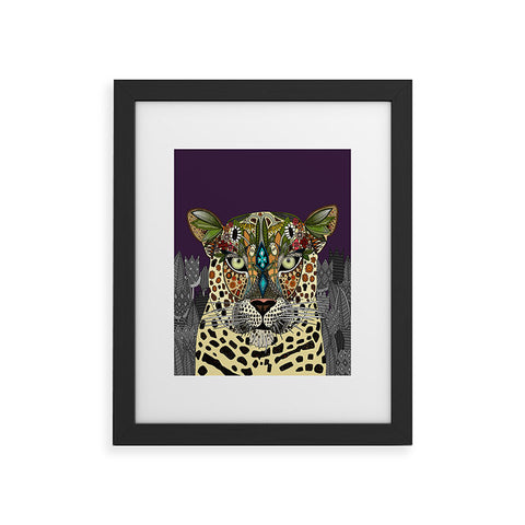 Sharon Turner Leopard Queen Framed Art Print