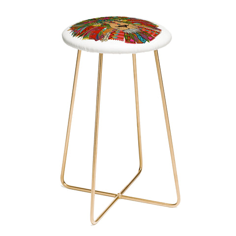 Sharon Turner lion Counter Stool