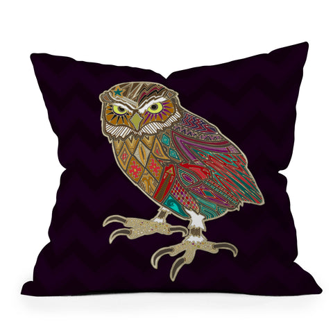 Sharon Turner Little Brother Owl Throw Pillow