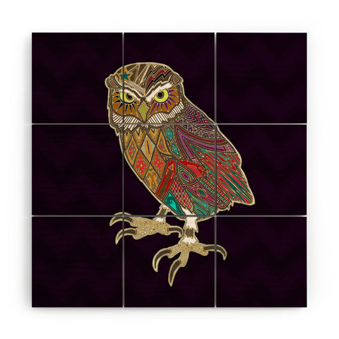 Sharon Turner Little Brother Owl Wood Wall Mural