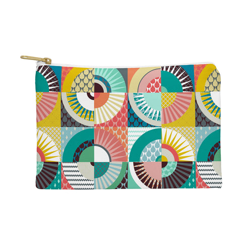 Sharon Turner llama geo squares Pouch