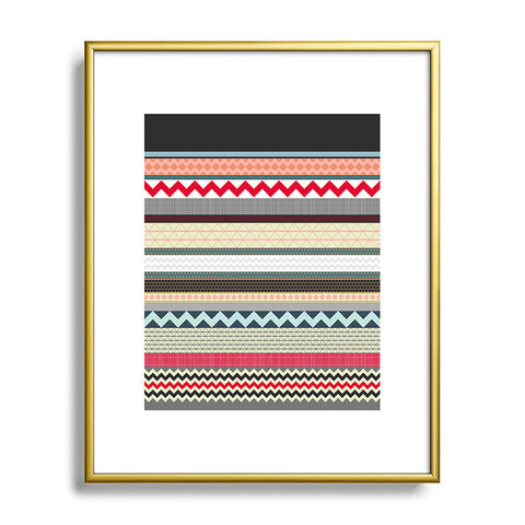 Sharon Turner London Beauty Stripe Metal Framed Art Print