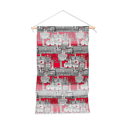 Sharon Turner London toile red Wall Hanging Portrait