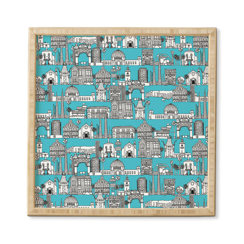 Sharon Turner Los Angeles Blue Framed Wall Art