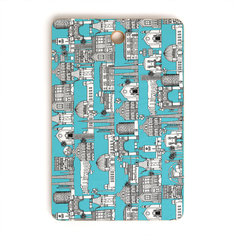 Sharon Turner Los Angeles Blue Cutting Board Rectangle