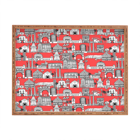 Sharon Turner Los Angeles Coral Rectangular Tray
