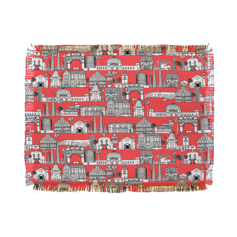 Sharon Turner Los Angeles Coral Throw Blanket