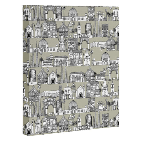 Sharon Turner Los Angeles Linen Art Canvas