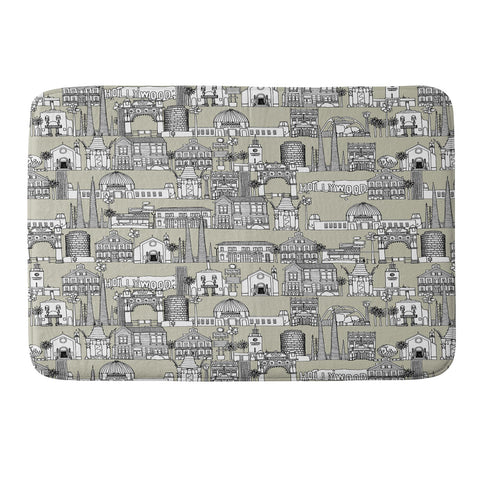 Sharon Turner Los Angeles Linen Memory Foam Bath Mat