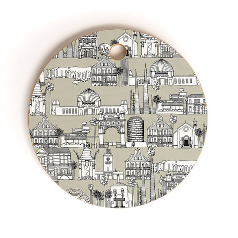 Sharon Turner Los Angeles Linen Cutting Board Round