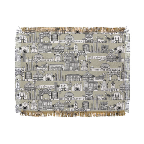 Sharon Turner Los Angeles Linen Throw Blanket