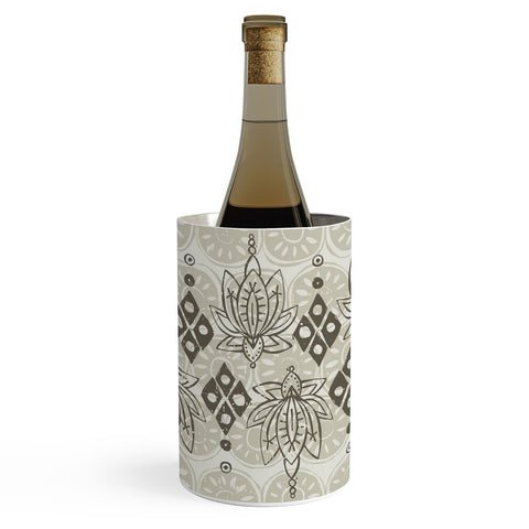 Sharon Turner lotus block linen Wine Chiller