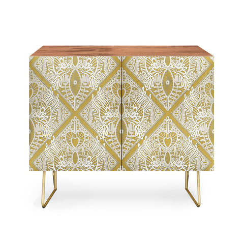 Sharon Turner love bird lace gold Credenza