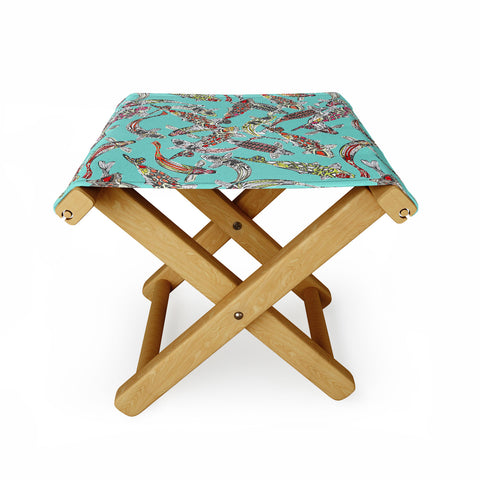Sharon Turner Lucky Koi Folding Stool