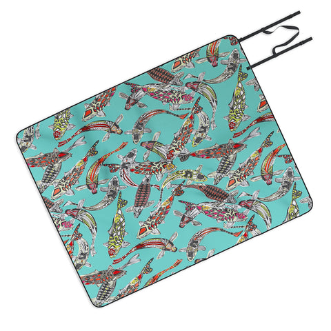 Sharon Turner Lucky Koi Picnic Blanket