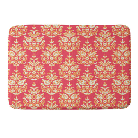 Sharon Turner Malika damask ikat Memory Foam Bath Mat