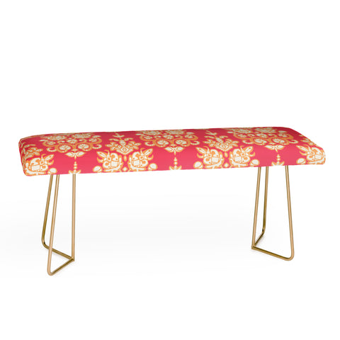 Sharon Turner Malika damask ikat Bench