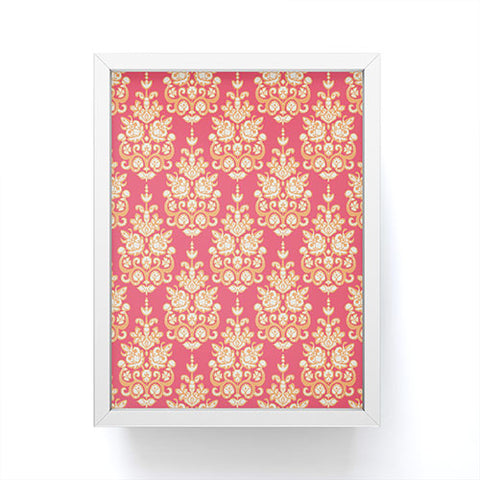 Sharon Turner Malika damask ikat Framed Mini Art Print