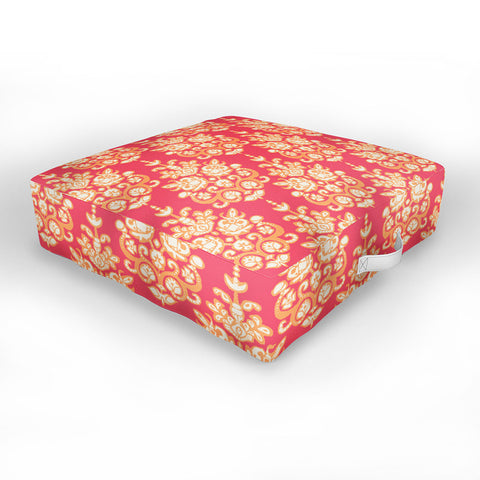 Sharon Turner Malika damask ikat Outdoor Floor Cushion