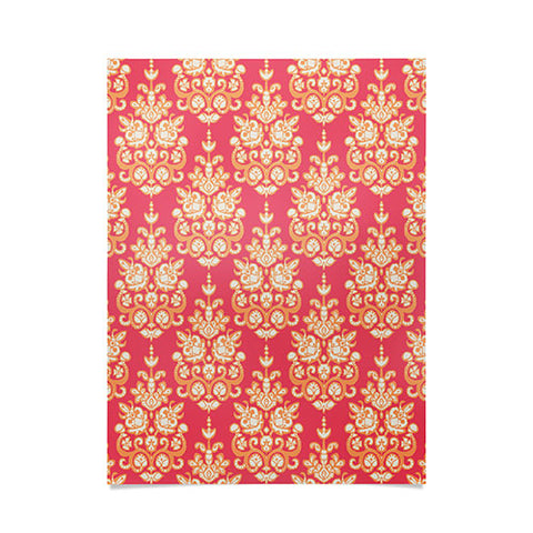 Sharon Turner Malika damask ikat Poster