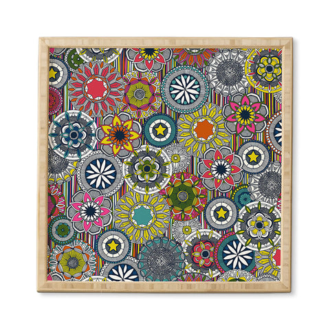 Sharon Turner mandala cirque festival stripe Framed Wall Art