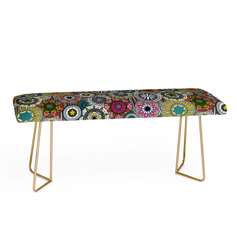Sharon Turner mandala cirque festival stripe Bench