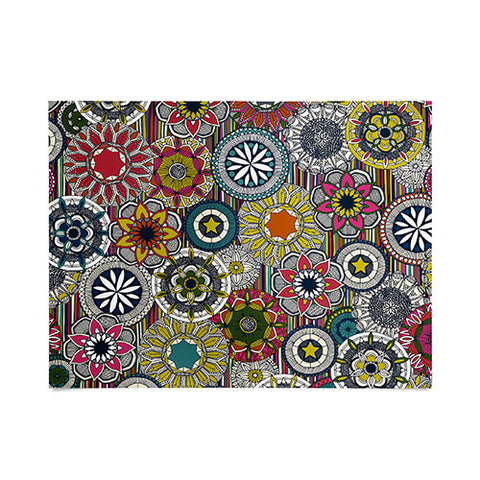 Sharon Turner mandala cirque festival stripe Poster