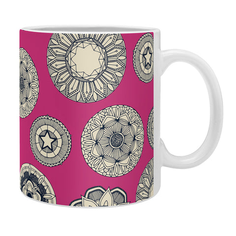 Sharon Turner mandala cirque spot pink Coffee Mug
