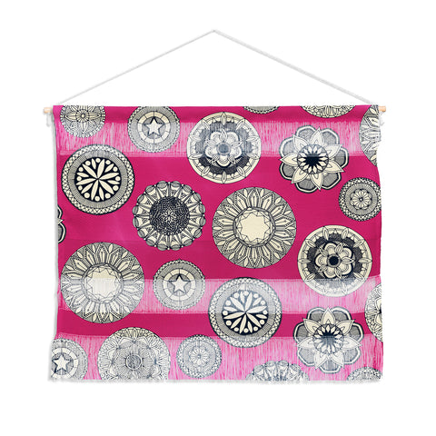Sharon Turner mandala cirque spot pink Wall Hanging Landscape