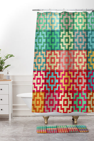 Sharon Turner Marrakech Shower Curtain And Mat
