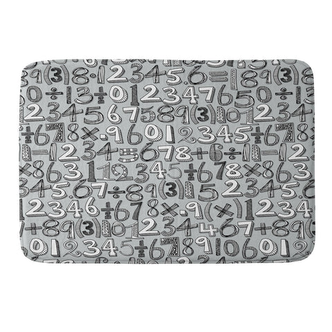 Sharon Turner Math Doodle Memory Foam Bath Mat