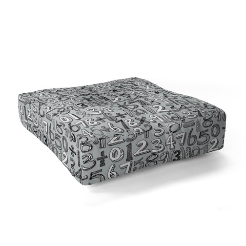 Sharon Turner Math Doodle Floor Pillow Square