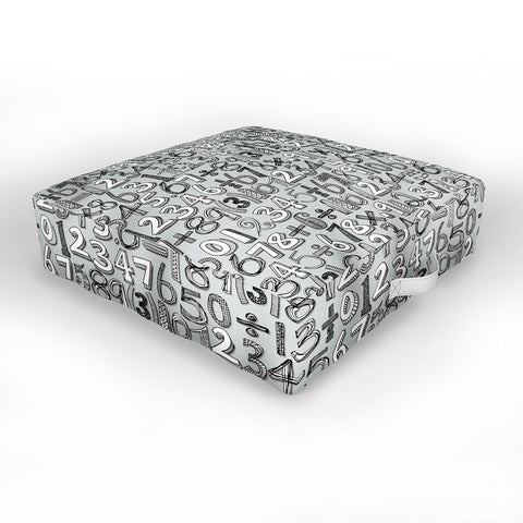Sharon Turner Math Doodle Outdoor Floor Cushion