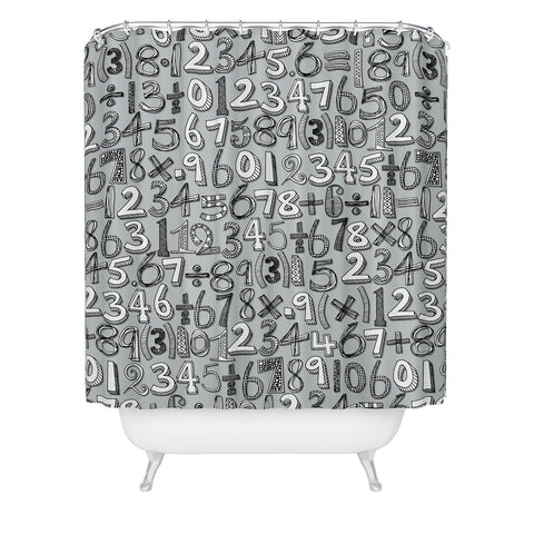 Sharon Turner Math Doodle Shower Curtain
