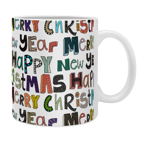 Sharon Turner merry christmas happy new year Coffee Mug