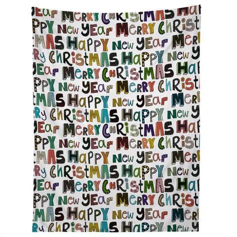 Sharon Turner merry christmas happy new year Tapestry